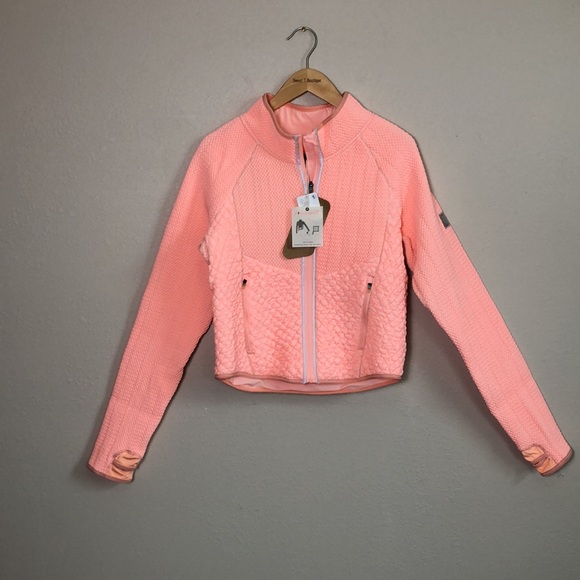 FP Movement FREE PEOPLE Women Large Pastel Peach Smock Show Packable Run Jacket - Picture 5 of 16